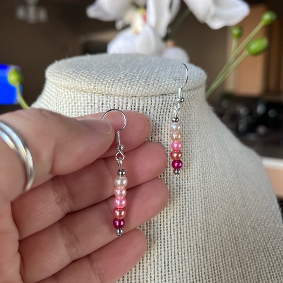 ❤️💜💛💚💙Bundle of 5 Handmade Earrings 💙💚💛💜❤️ - Picture 12 of 14